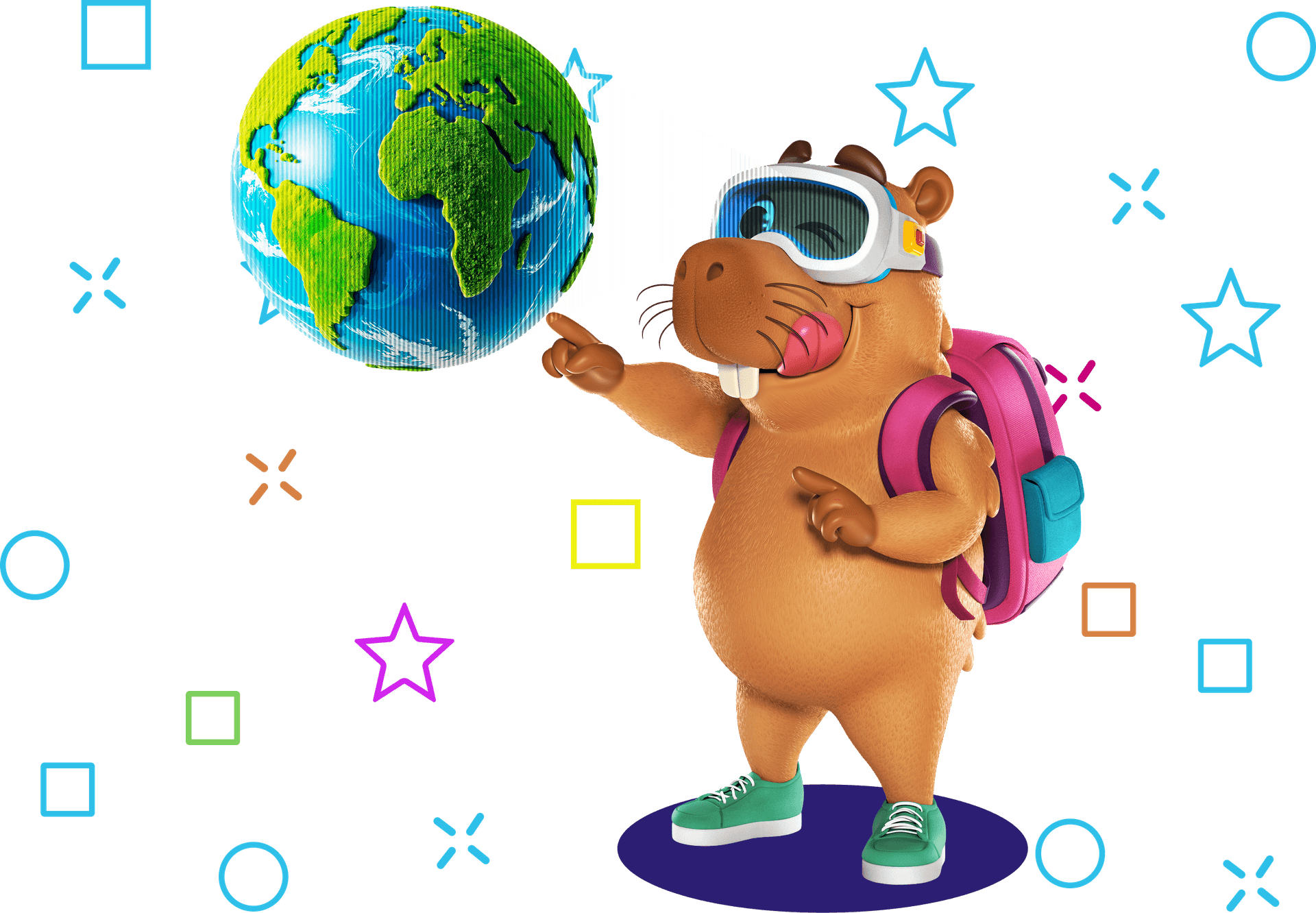 Ilustração da Capivara Capiba da Mentary