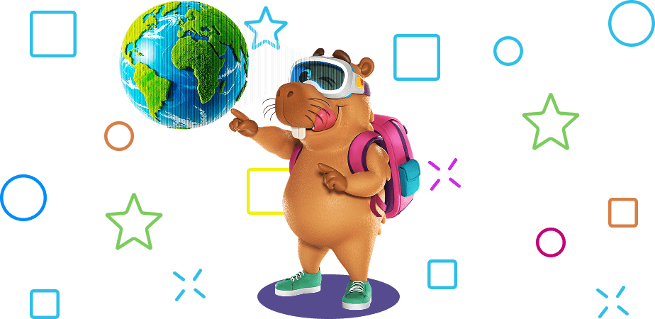 Ilustração da Capivara Capiba da Mentary
